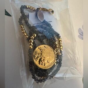 NWT Buffalo Nickel Labradorite Necklace